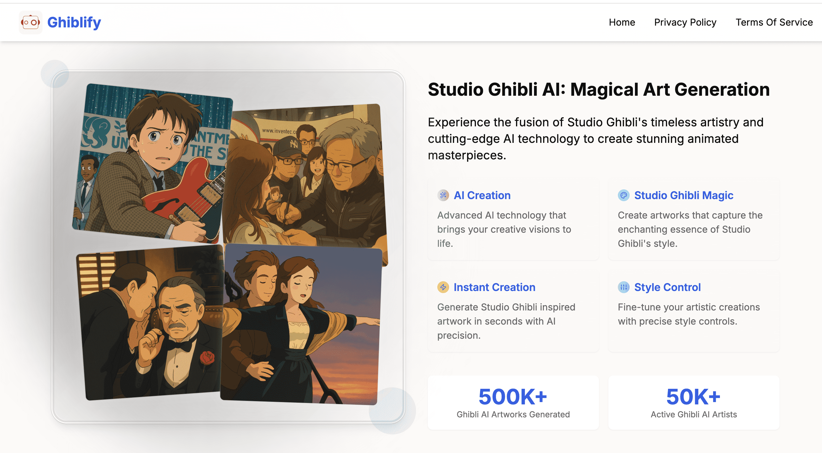 Ghiblify AI preview